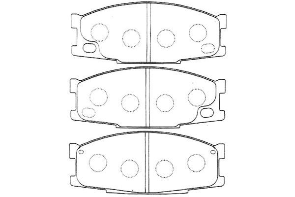 KAVO PARTS Комплект тормозных колодок, дисковый тормоз BP-5549